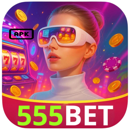 Imagem promovendo download do APK oficial 555bet para Android