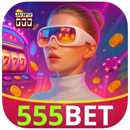 Visual apresentando slots populares da 555bet com jackpots progressivos e oportunidades de ganhos altos.